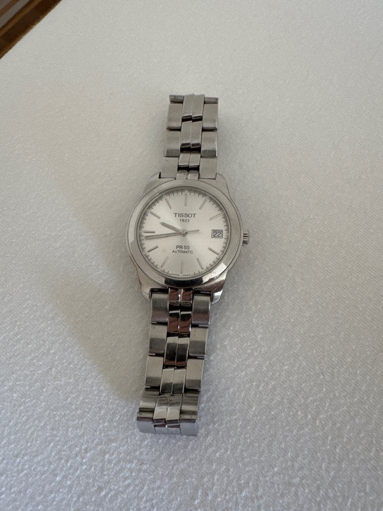 Tissot PR 50 Automatic polshorloge, Overige merken, Staal, Gebruikt, Staal