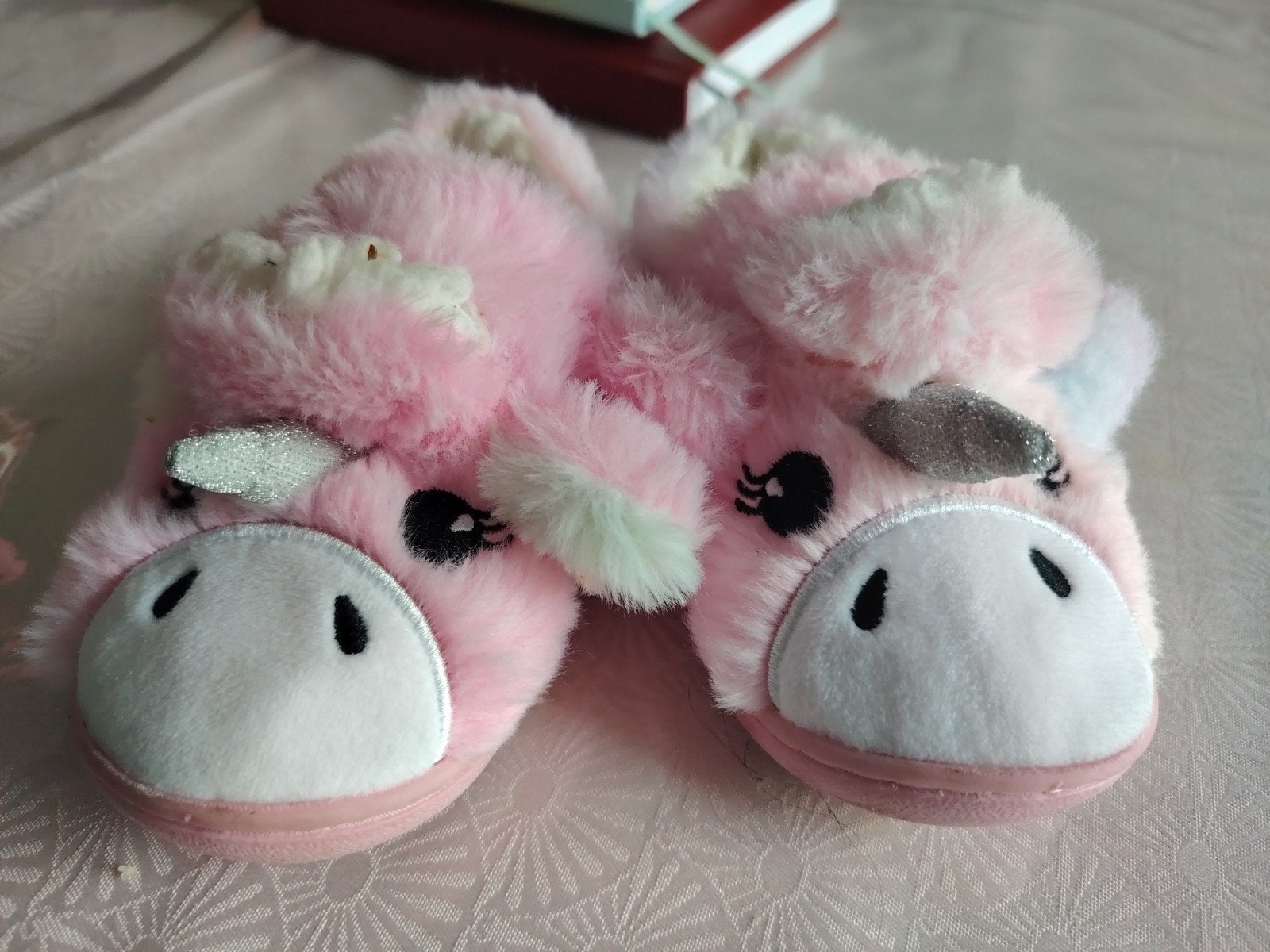 Nieuwe pantoffels unicorn, Ophalen