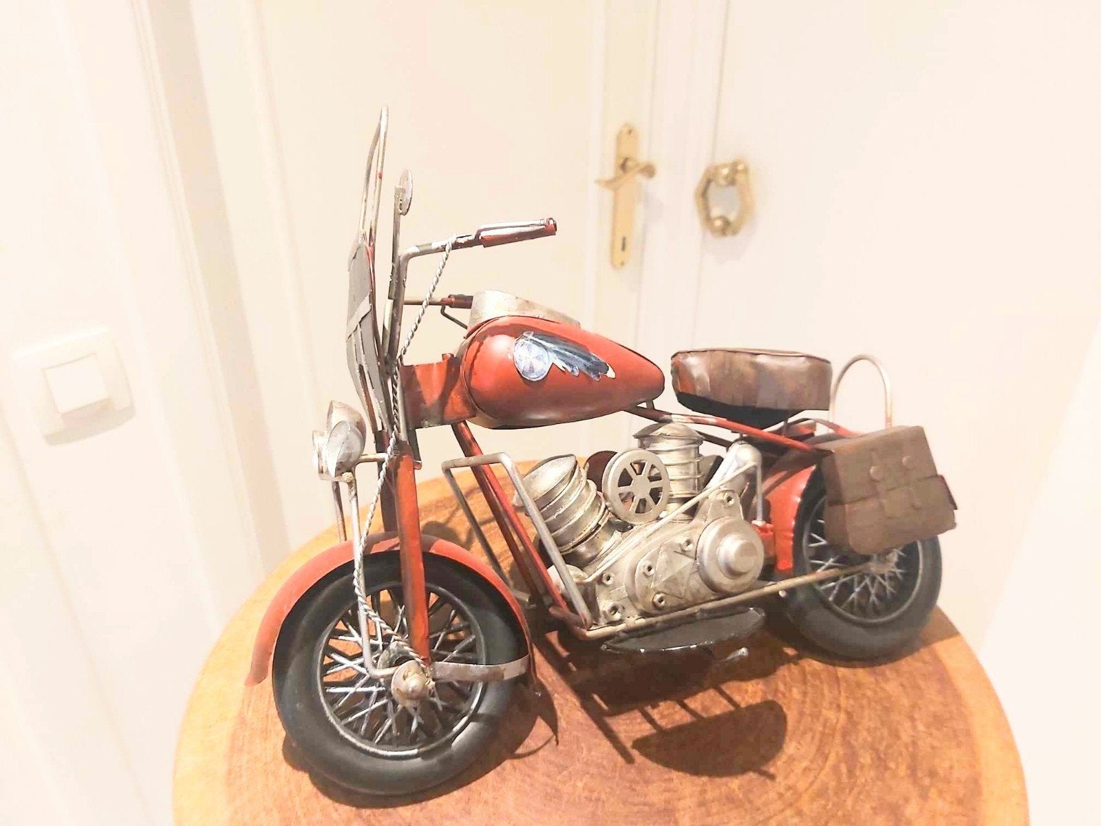 Moto décorative en métal - style vintage (31 cm)

merveilleu, Enlèvement ou Envoi, Moteur