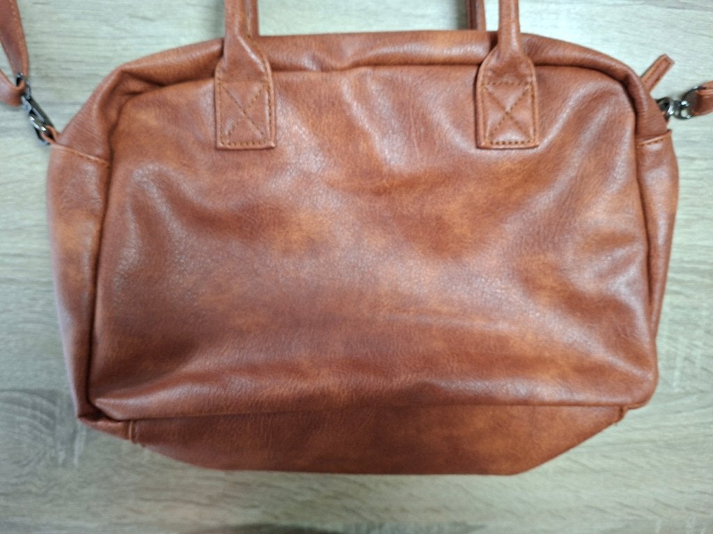 Handtas, Ophalen, Zo goed als nieuw, Bruin, Leer