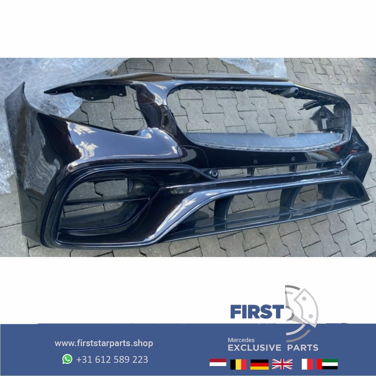 C217 A217 FACELIFT S KLASSE S63 S65 AMG VOORBUMPER 2020 COUP, Gebruikt, -, Voor, Ophalen of Verzenden