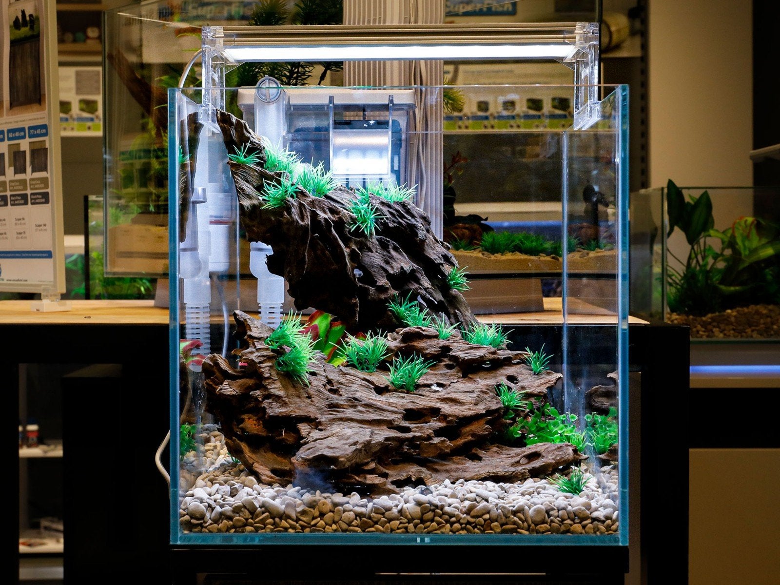 SUPERFISH SCAPER CUBE 60L ALS NIEUW, Ophalen, Verlichting of Verwarming, Inclusief toebehoren, Zo goed als nieuw