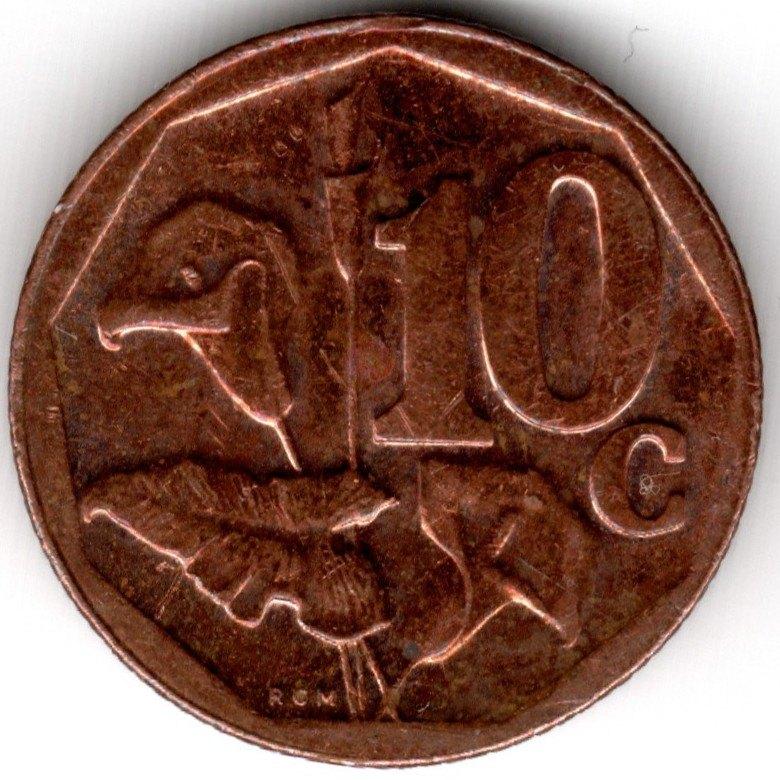 Zuid-Afrika : 10 Cent 2015  KM#???  Ref 15917, Ophalen of Verzenden, Zuid-Afrika, Losse munt