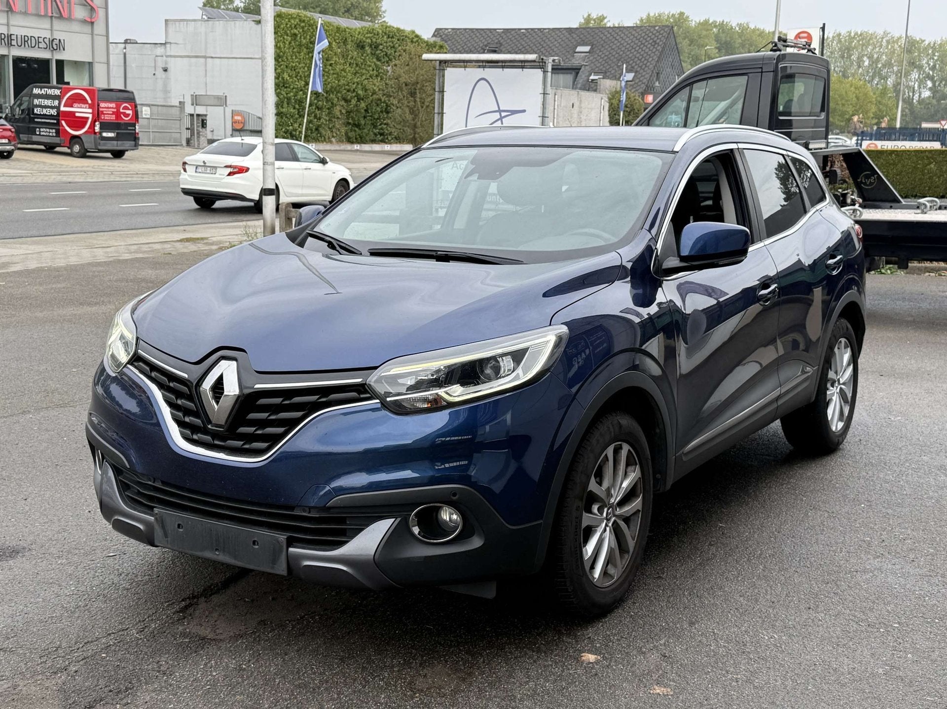 Renault Kadjar Kadjar 1.2 TCe Intens 1 Jaar Garantie, Auto's, Stof, Gebruikt, Euro 6, Blauw