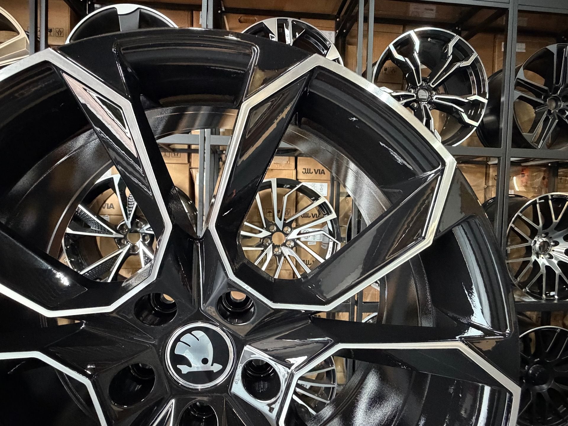 19" SKODA RS look velgen 5X112 SKODA OCTAVIA KODIAQ KAROQ VW, Auto-onderdelen, Velg(en), -, -, Nieuw