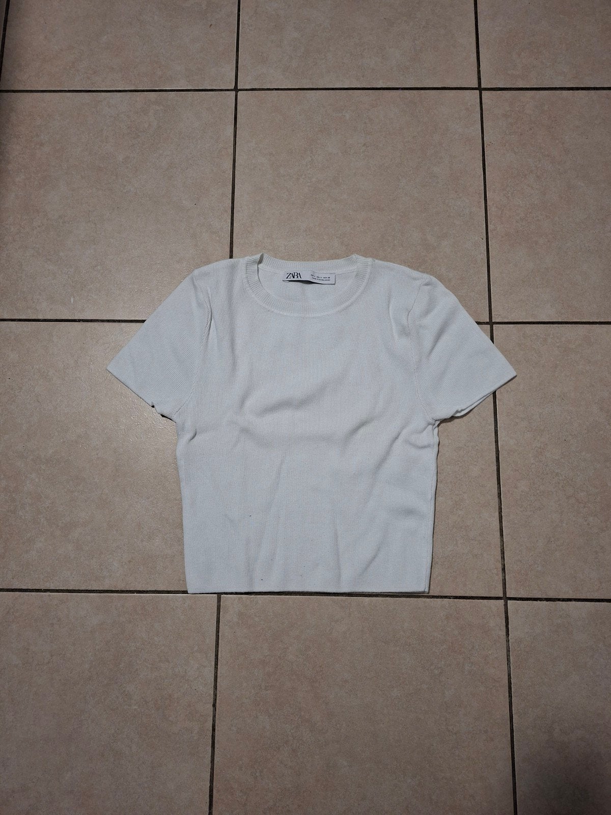 T-shirt / top blanc Zara, Vêtements | Femmes, Tops, Manches courtes, Comme neuf, Enlèvement, Blanc