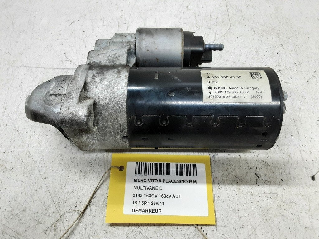 DÉMARREUR Mercedes-Benz V (447.8) (A6519064300), Mercedes-Benz, Utilisé, Dialog.mb@mercedes-benz.com, Mercedes-Benz AG