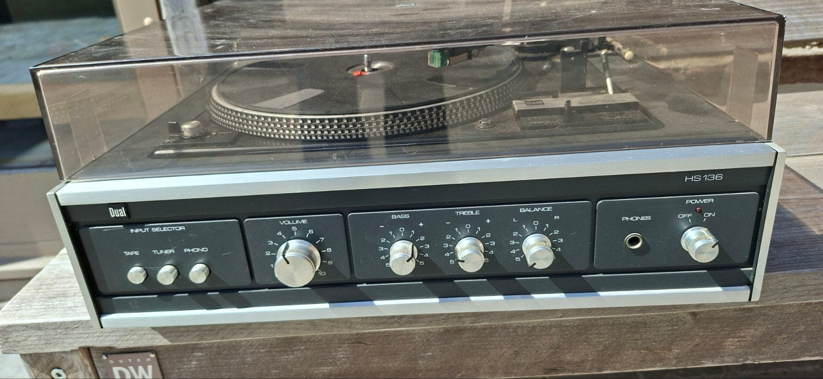 Vintage platenspeler, Audio, Tv en Foto, Platenspelers, Ophalen, Niet werkend, Platenspeler, Dual