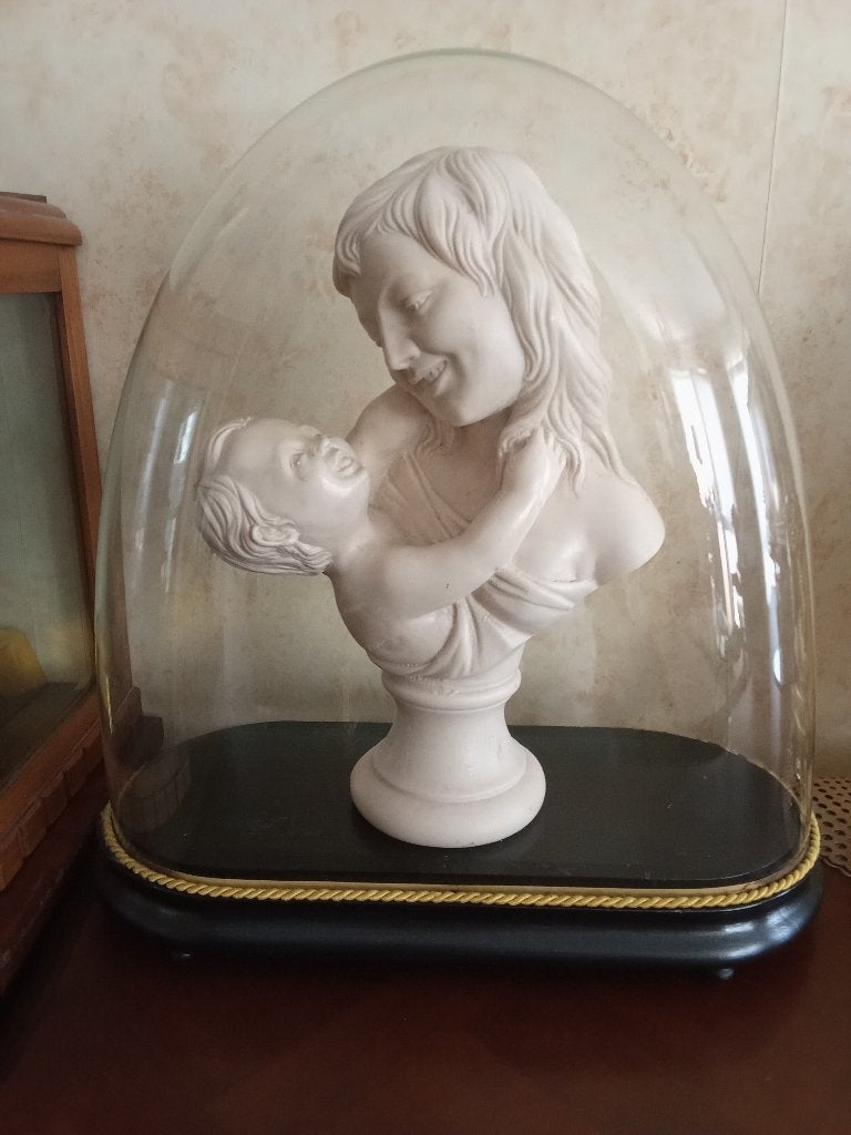 sculpture . statue . sous globe ., Antiquités & Art, Enlèvement