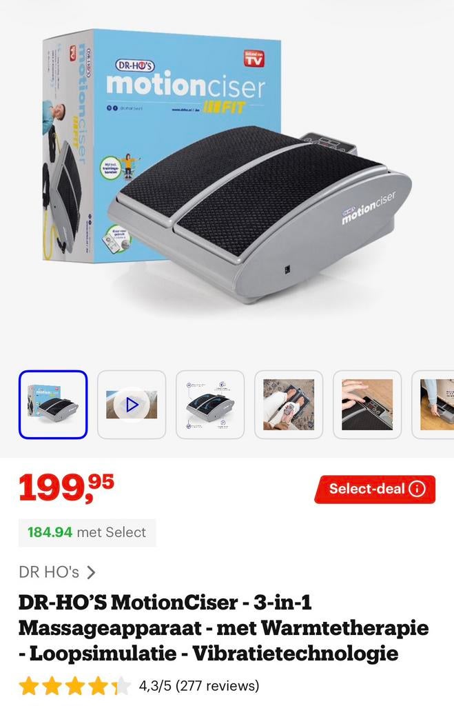Voet en been massage met verwarming, Enlèvement, Comme neuf, Appareil