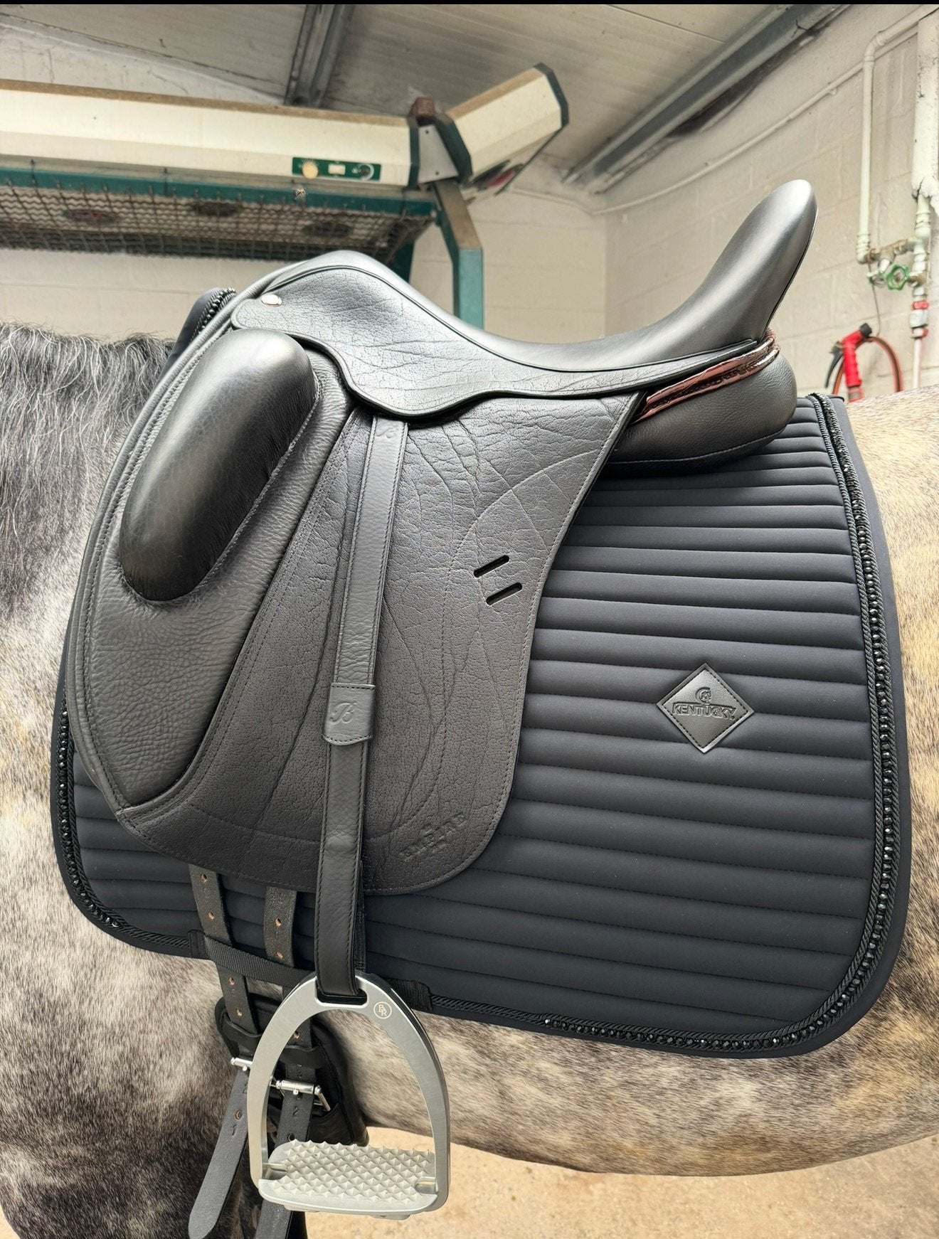Empire baroque dressuur zadel, Dieren en Toebehoren, Paarden en Pony's | Zadels, Ophalen, Zo goed als nieuw, Dressuur