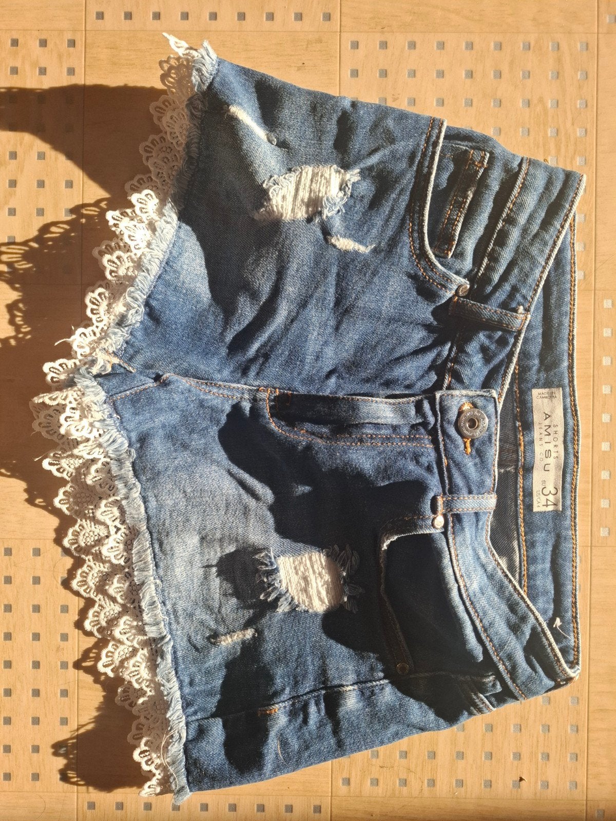 Jeans short, Kleding | Dames, Spijkerbroeken en Jeans, Ophalen, Blauw, Nieuw, W27 (confectie 34) of kleiner