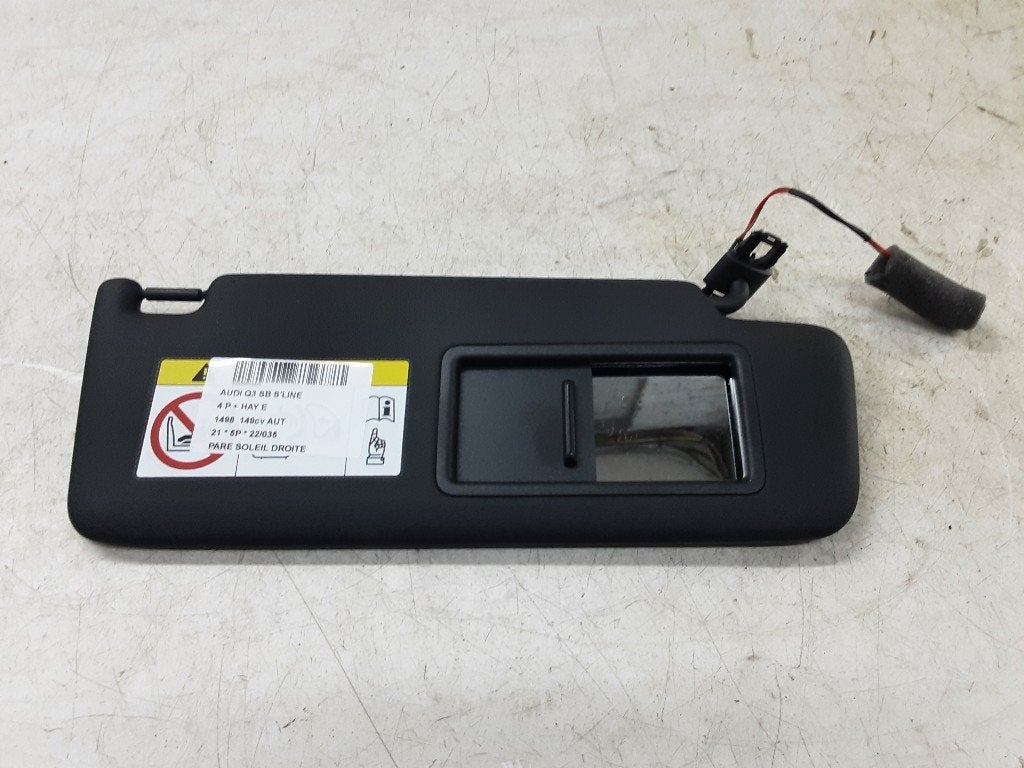 ZONNEKLEP RECHTS Audi Q3 Sportback (F3N) (01-2019/-), Gebruikt, Audi
