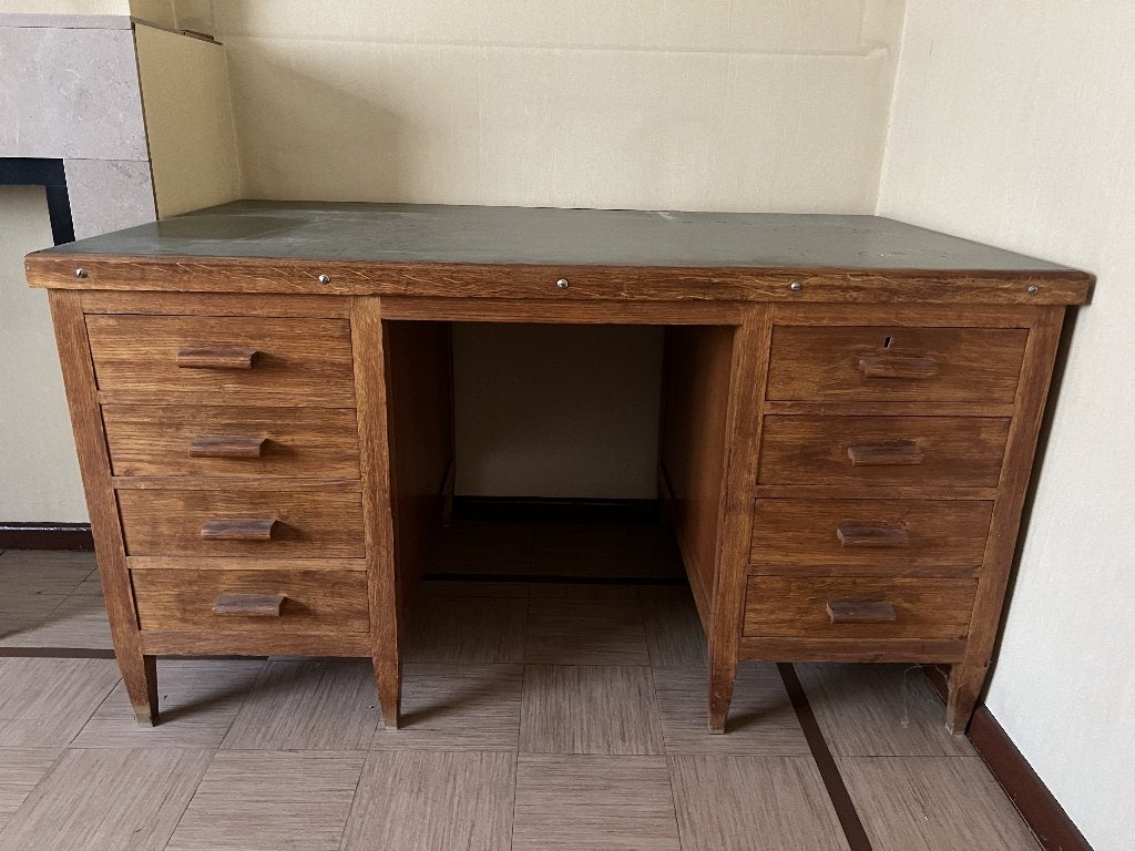 Bureau met tien lades, Huis en Inrichting, Ophalen, Overige typen, Groen, Gebruikt