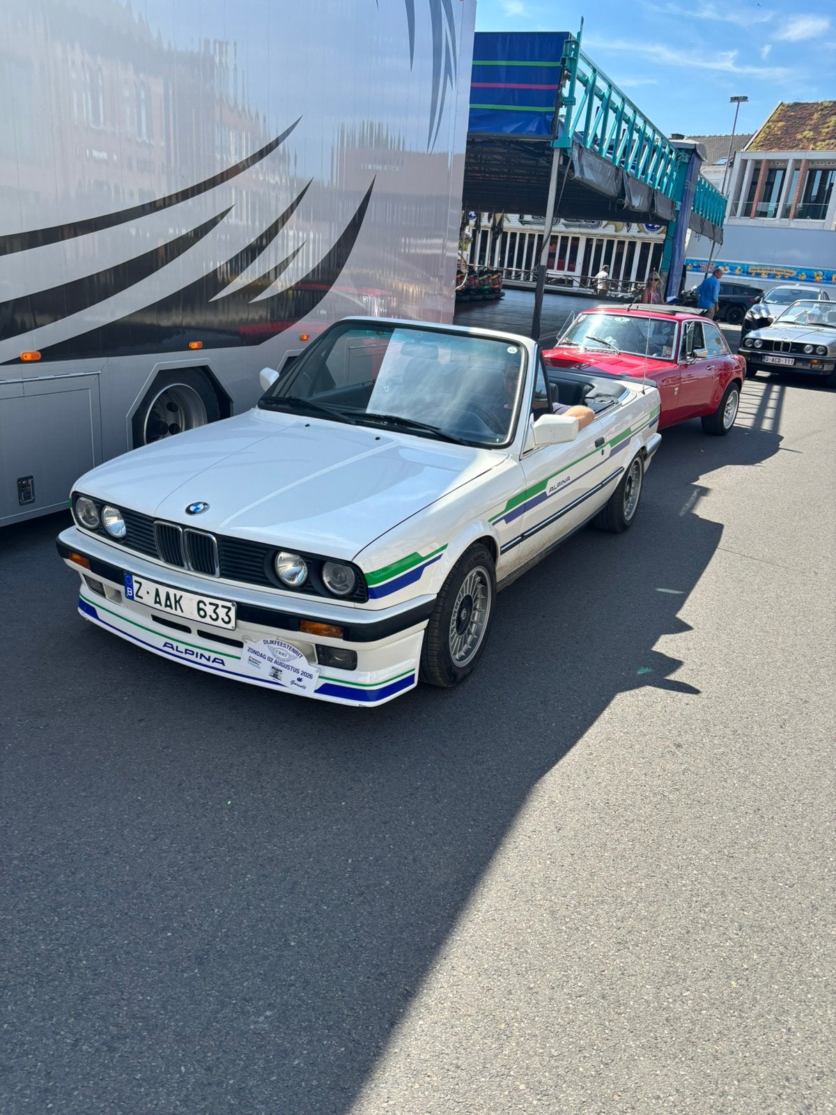 Bmw e30 325i alpina automaat, Auto's, Automaat, Achterwielaandrijving, Zwart, Cabriolet
