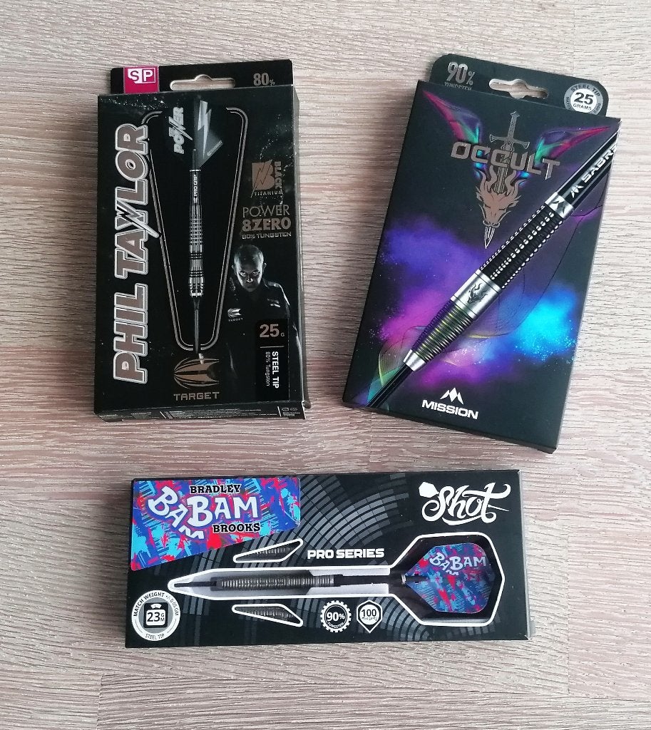 3 sets dartpijlen Target,Mission & Shot., Sport en Fitness, Ophalen of Verzenden, Nieuw