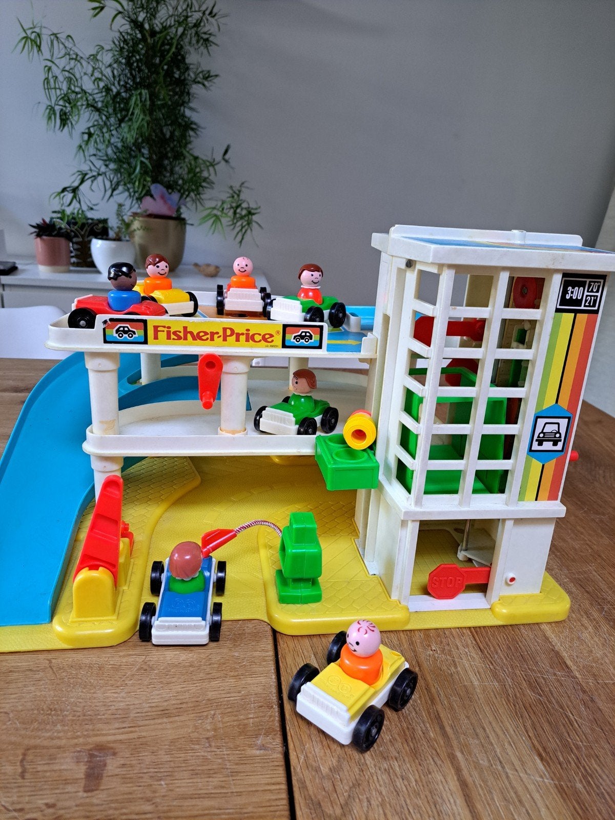 Vintage fisher price garage, Kinderen en Baby's, Ophalen of Verzenden