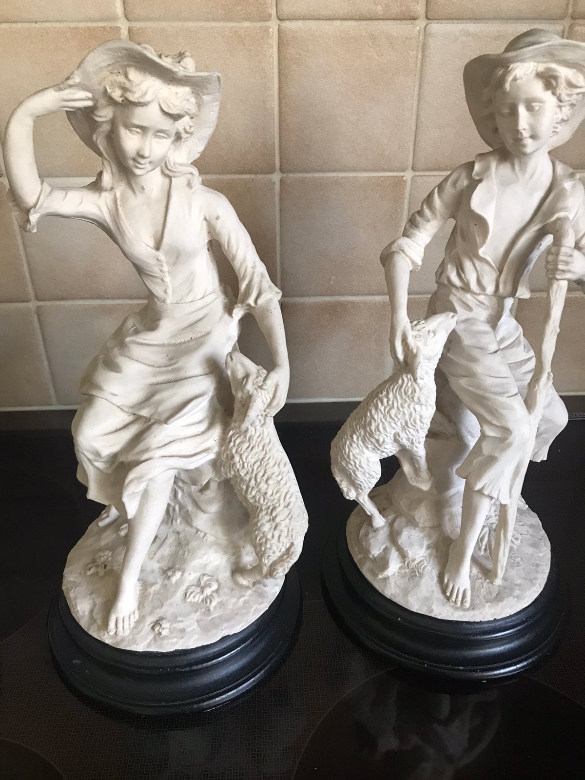 2 stuks stenen beeldjes, Verzamelen, Ophalen of Verzenden