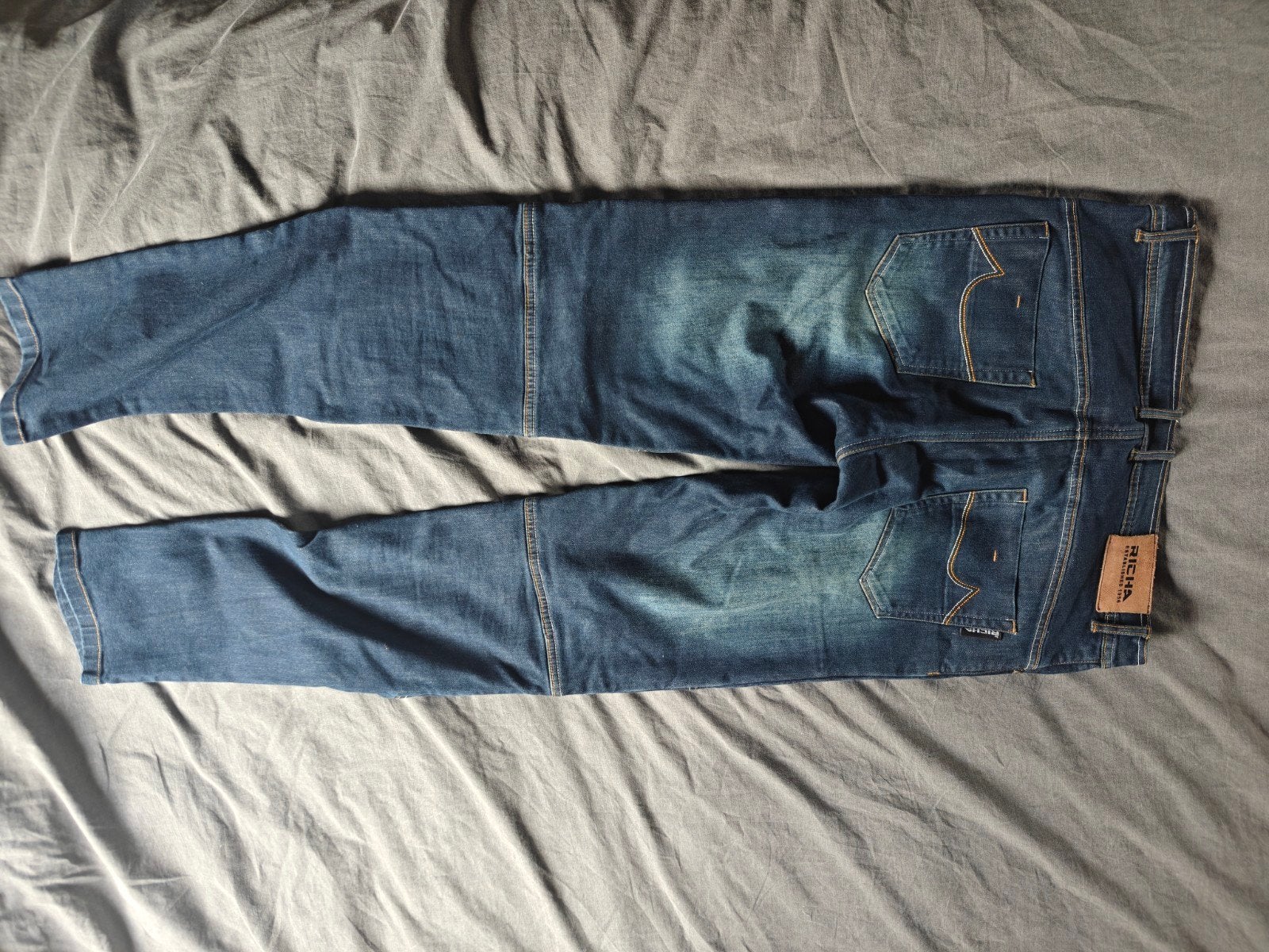 Richa motorbroek man (L34), Kleding | Heren, Blauw, Ophalen of Verzenden, Zo goed als nieuw, W33 - W34 (confectie 48/50)