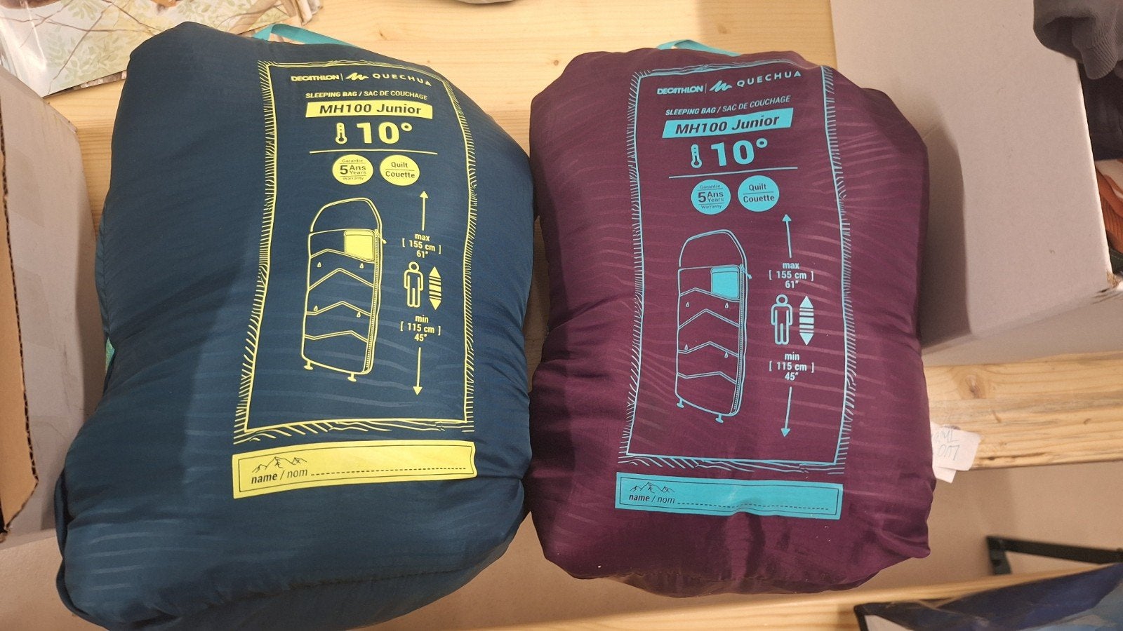 Sacs de couchage junior Decathlon Quechua MH100, Caravans en Kamperen, Ophalen