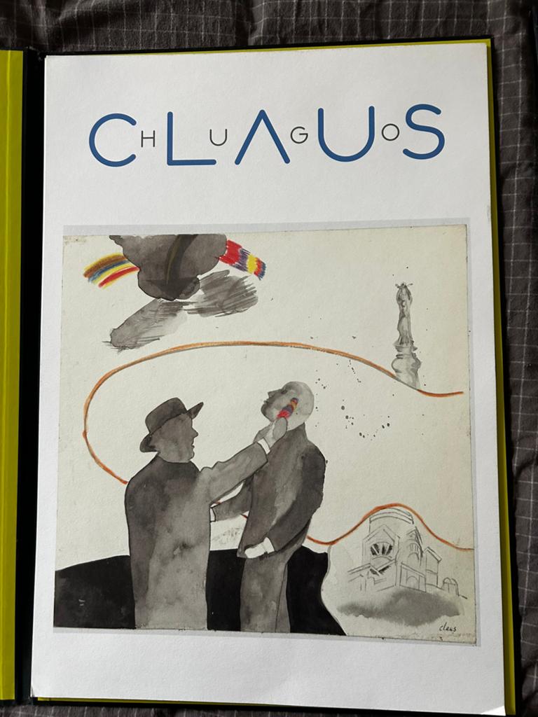 Hugo Claus - 10 offset reproducties in verzamelmap, Antiek en Kunst, Kunst | Litho's en Zeefdrukken, Ophalen