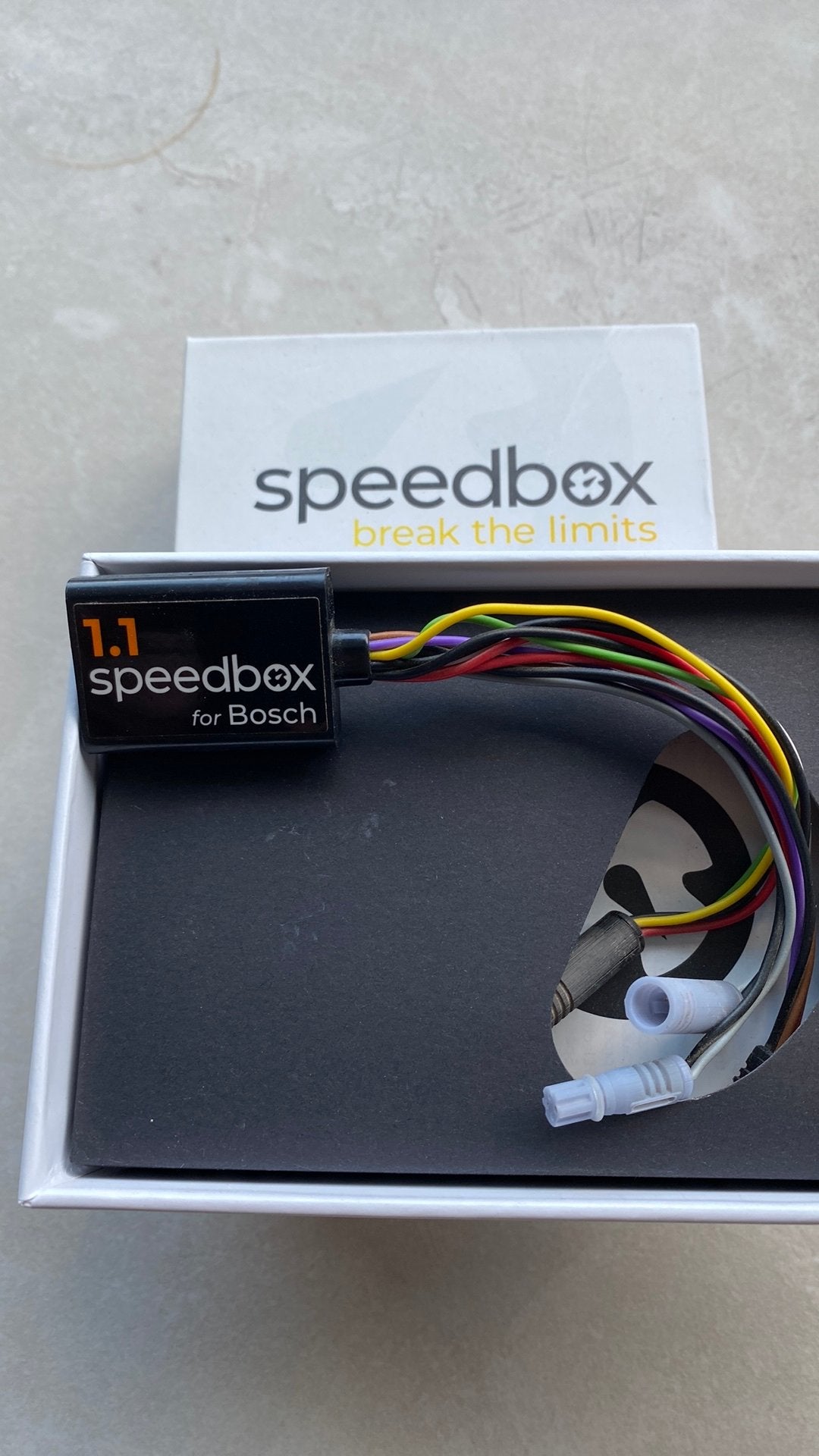 Speedbox.  Voor bosch, Enlèvement