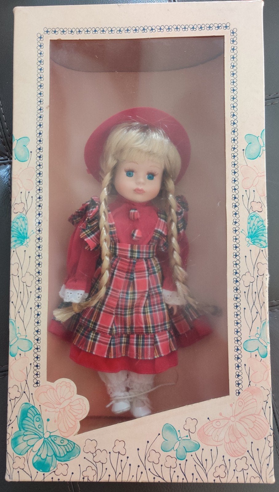 Vintage DDR-pop 30 cm met originele doos, Ophalen, Nieuw, Pop