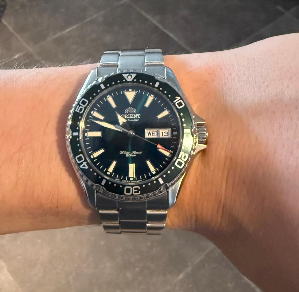 Orient Kamasu - Green dial, Overige merken, Staal, Staal, Polshorloge