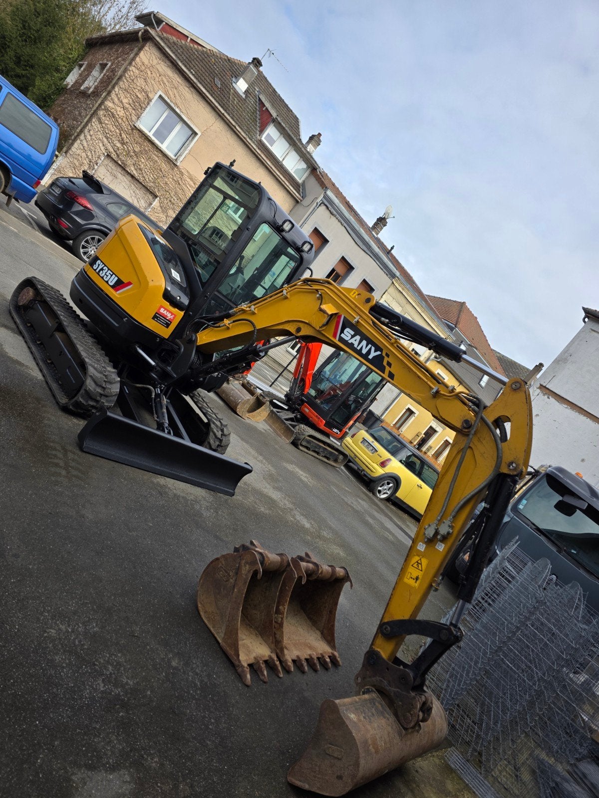 Minigraver sany sy35u, Enlèvement