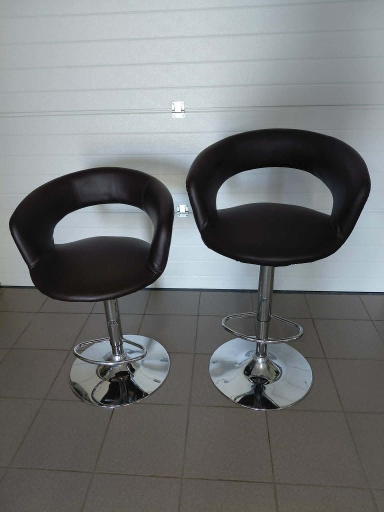 chaise haute de bar / tabouret de cuisine, Neuf, Enlèvement, Cuir, Deux