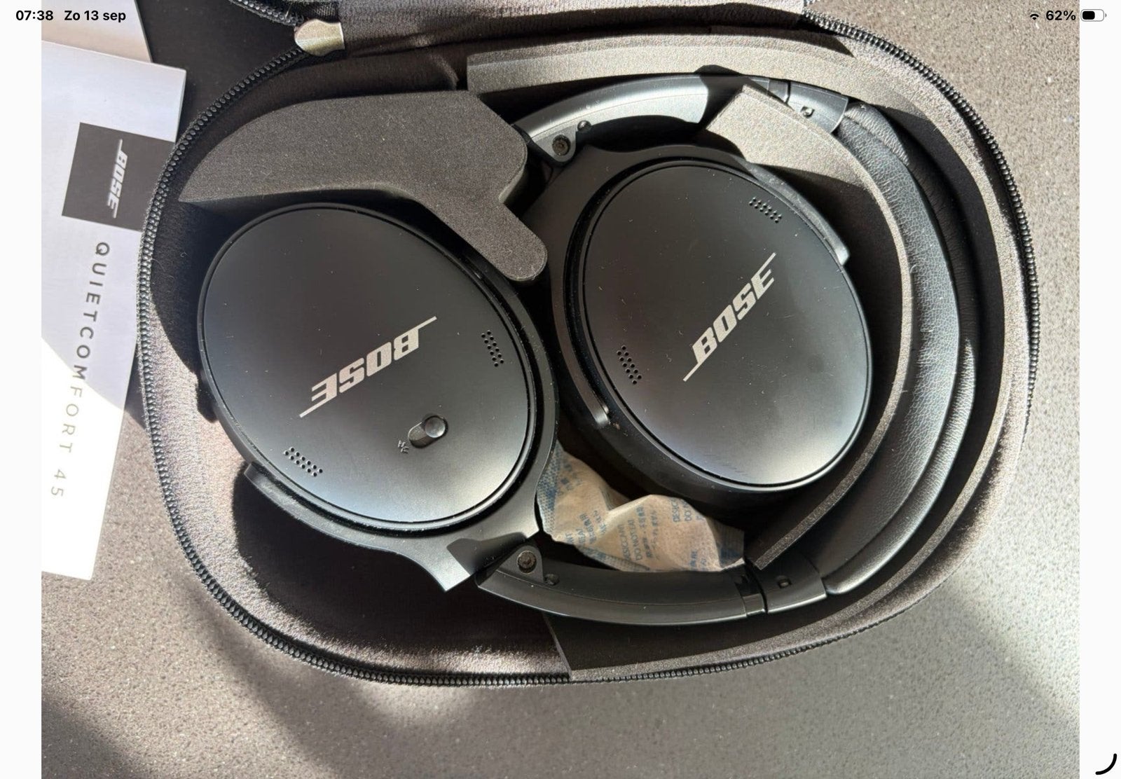 Zo goed als nieuwe Bose QuietComfort 45 (QC45) – Zwart, Enlèvement