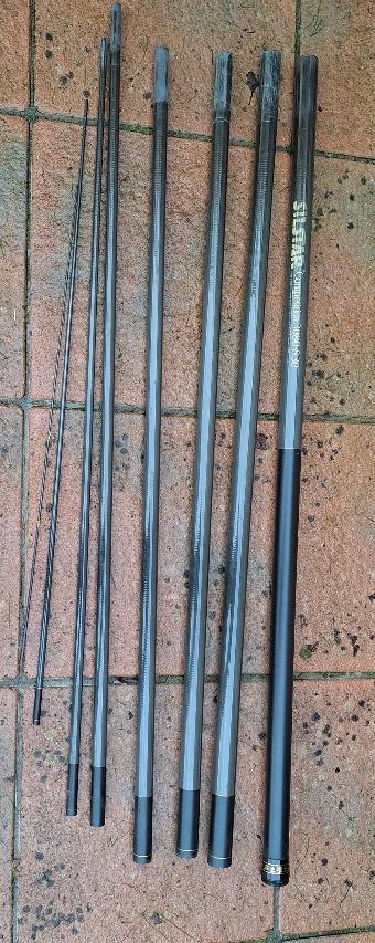 Silstar Competition 3080-830 Carbon oversteek hengel., Enlèvement, Comme neuf, Ligne fixe