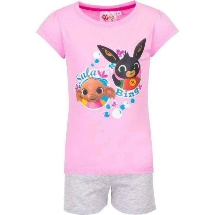 Bing Konijn Shortama Roze/Grijs - Maat 116 - Katoen, Kinderen en Baby's, Nacht- of Onderkleding, Meisje, Nieuw, Bing
