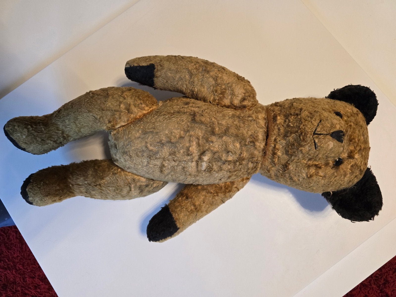 Antieke knuffel beer jaren 50 60, Enlèvement