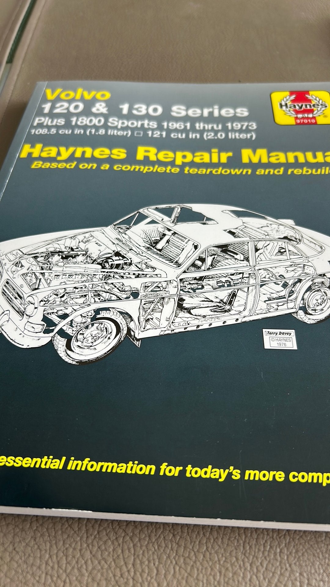 Haynes volvo amazon repair manuel, Enlèvement