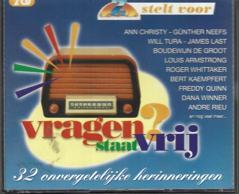 2 CD Vragen Staat Vrij - 32 Onvergetelijke Herinneringen, Enlèvement ou Envoi, Comme neuf, Compilation, Pop