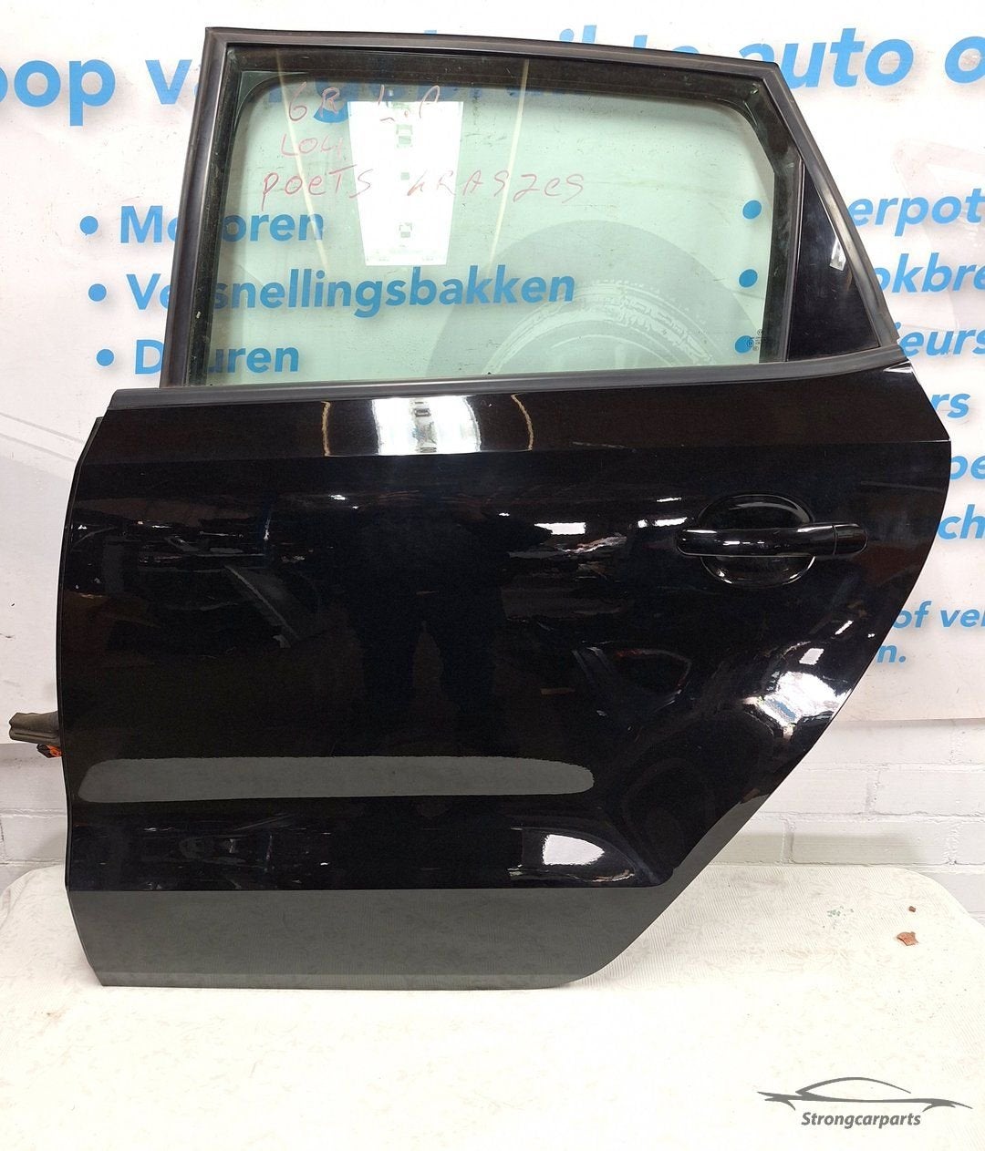 Deur Portier VW Polo 6R 6C links achter compleet L041, Gebruikt, -, -, Ophalen of Verzenden