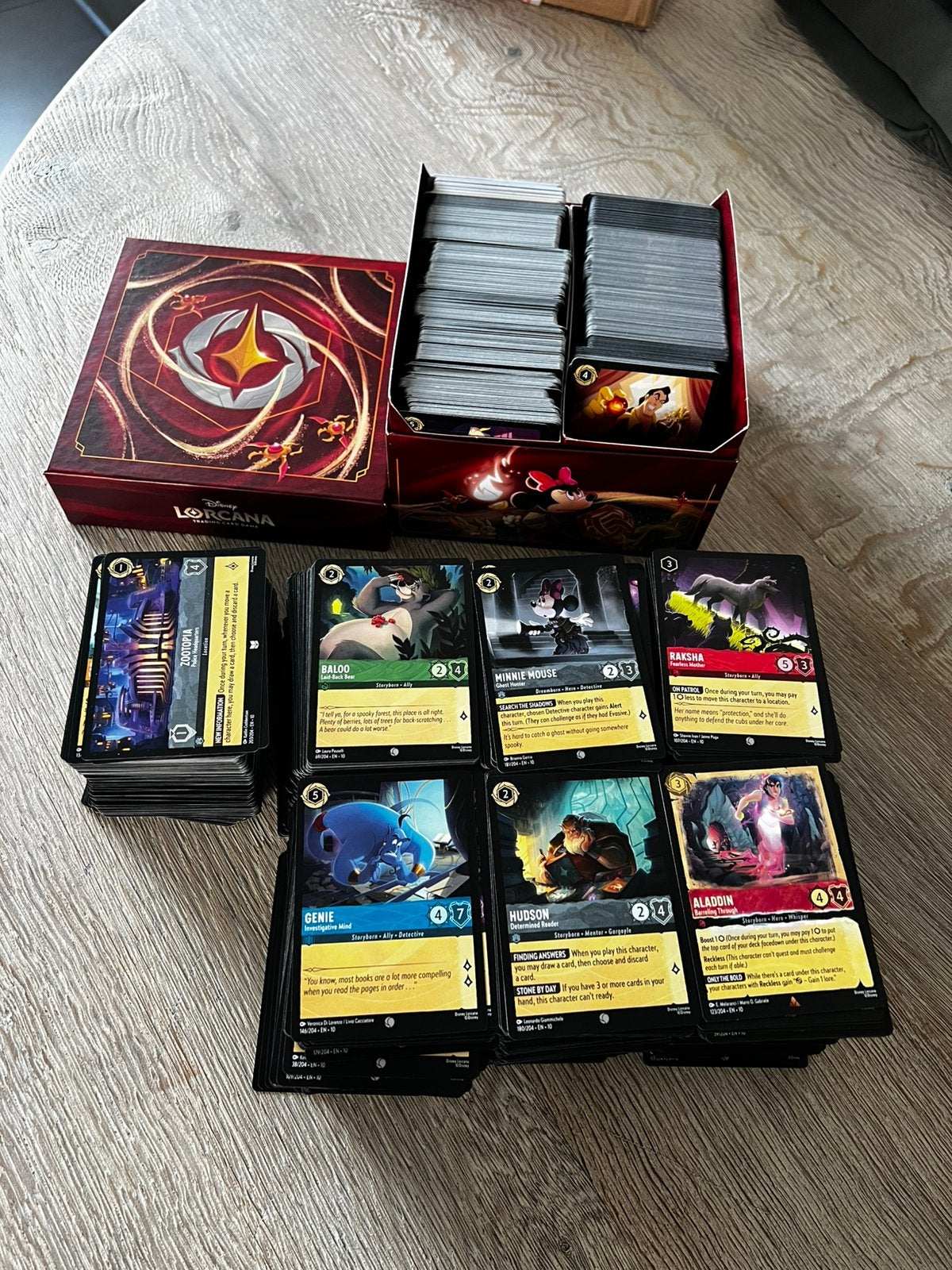 Bulk Lorcana set 8 & 10, Hobby en Vrije tijd, Verzamelkaartspellen | Magic the Gathering, Ophalen, Zo goed als nieuw