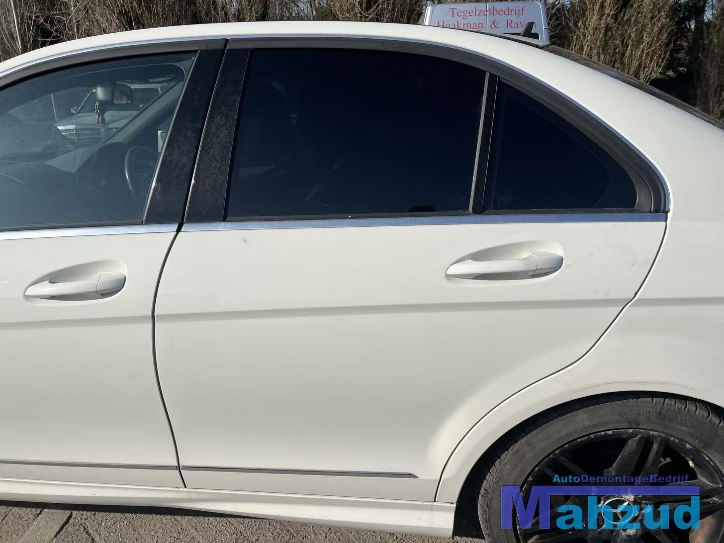 MERCEDES C klasse W204 wit C650 links achter deur 2008-2011, Gebruikt, Mercedes-Benz AG, Deur, Mercedes-Benz