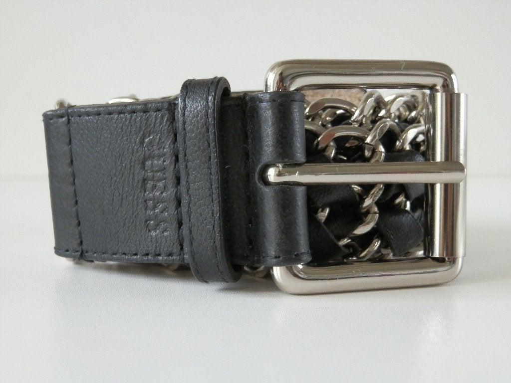 Guess riem. Leer / metaal., Echt leder, Tailleriem, Ophalen of Verzenden, Zo goed als nieuw