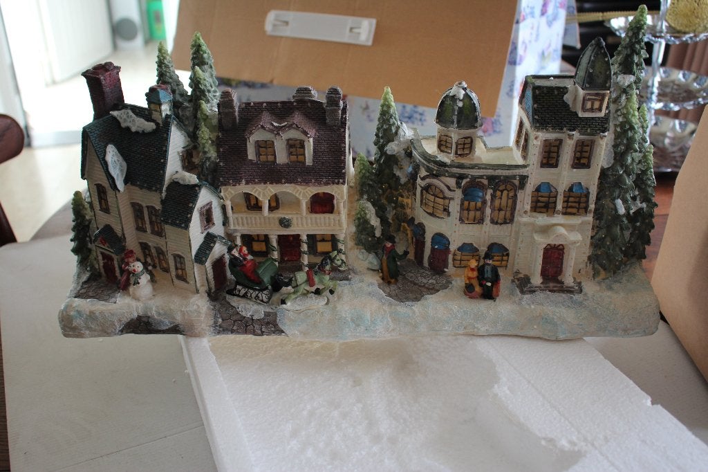 Kerstdorp scene, Ophalen, Gebruikt