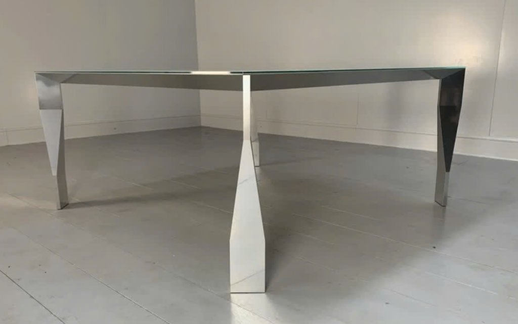 Molteni & Co DIAMOND tafel - 1m60 op 1m60 - np. €6500, Ophalen, Gebruikt, 150 tot 200 cm, Vierkant