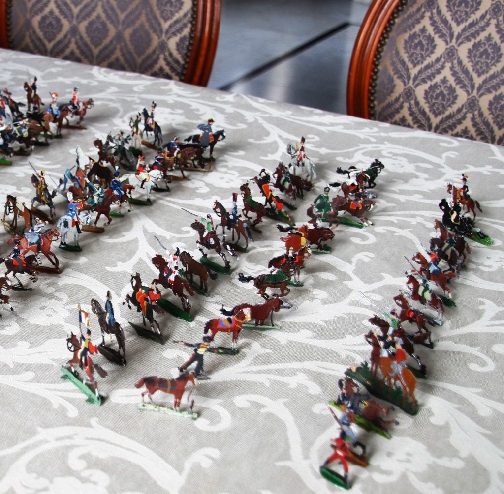 Antieke Tinnen Soldaatjes/Zinnflachfiguren/Flat Tin Figures, Antiek en Kunst, Curiosa en Brocante, Ophalen of Verzenden