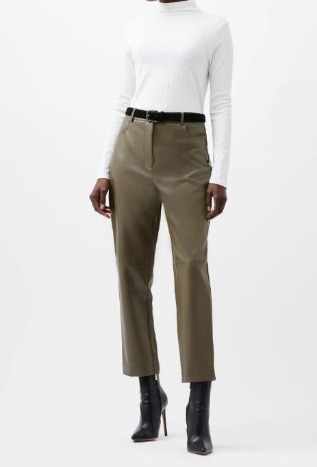 Lederen broek French Connection, Maat 38/40 (M), Nieuw, Ophalen of Verzenden, Driekwart
