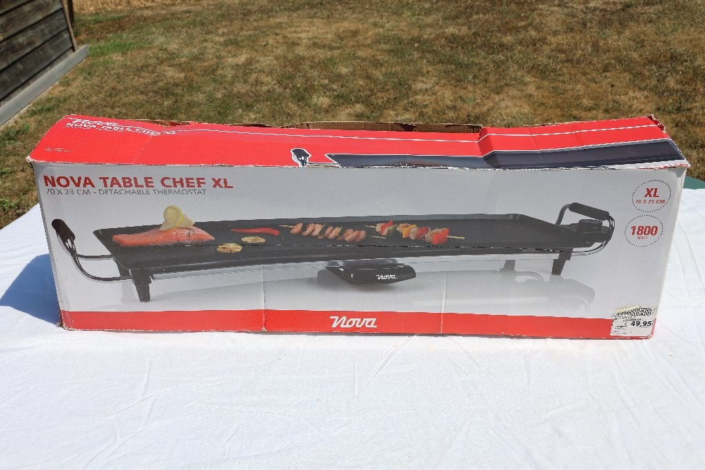 NOVA TABLE CHEF XXL, Elektronische apparatuur, Grillplaten, Ophalen, Gebruikt, Tafelgrill