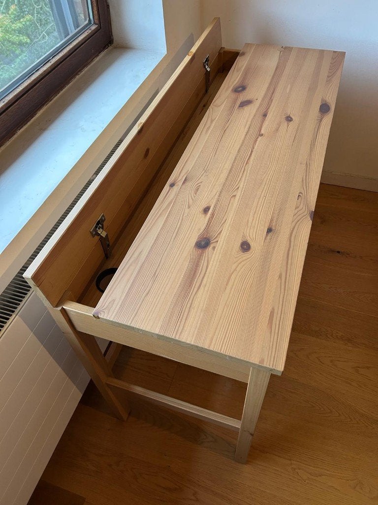 Ikea Hemnes bureau à 2 tiroirs 120/47 cm, Maison & Meubles, Bureau d'écolier, Enlèvement, IKEA, Bois