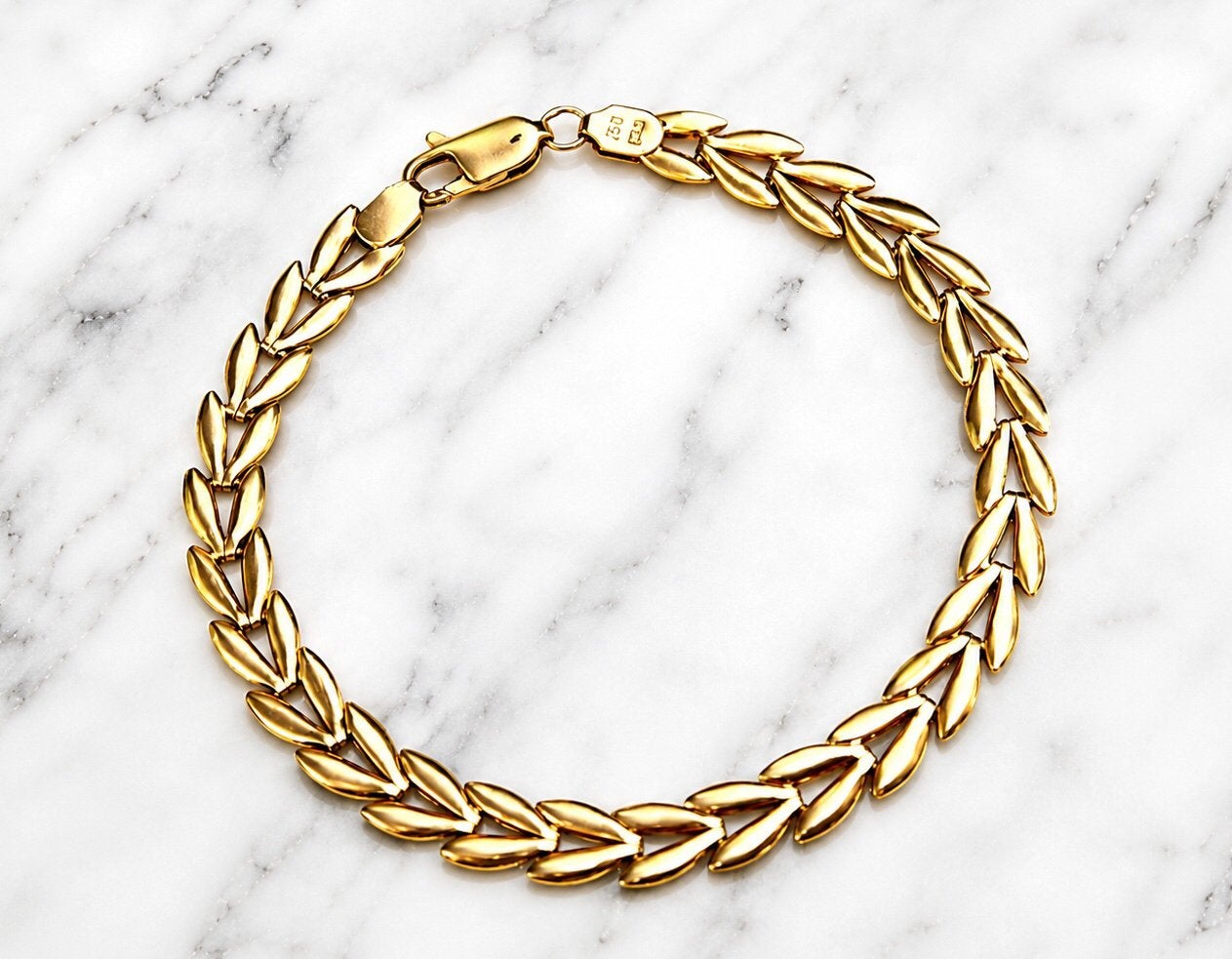 Brcelet en or 18 carats, Bijoux, Sacs & Beauté, Bracelets, Enlèvement ou Envoi, Comme neuf, Or, Or