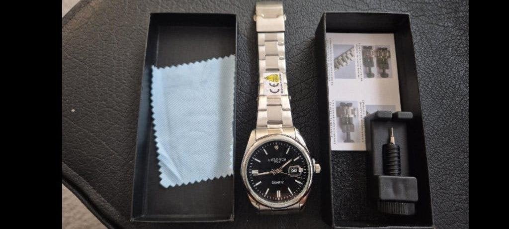 Heren horloge nieuwe, Bijoux, Sacs & Beauté, Autres marques, Acier, Enlèvement, Acier
