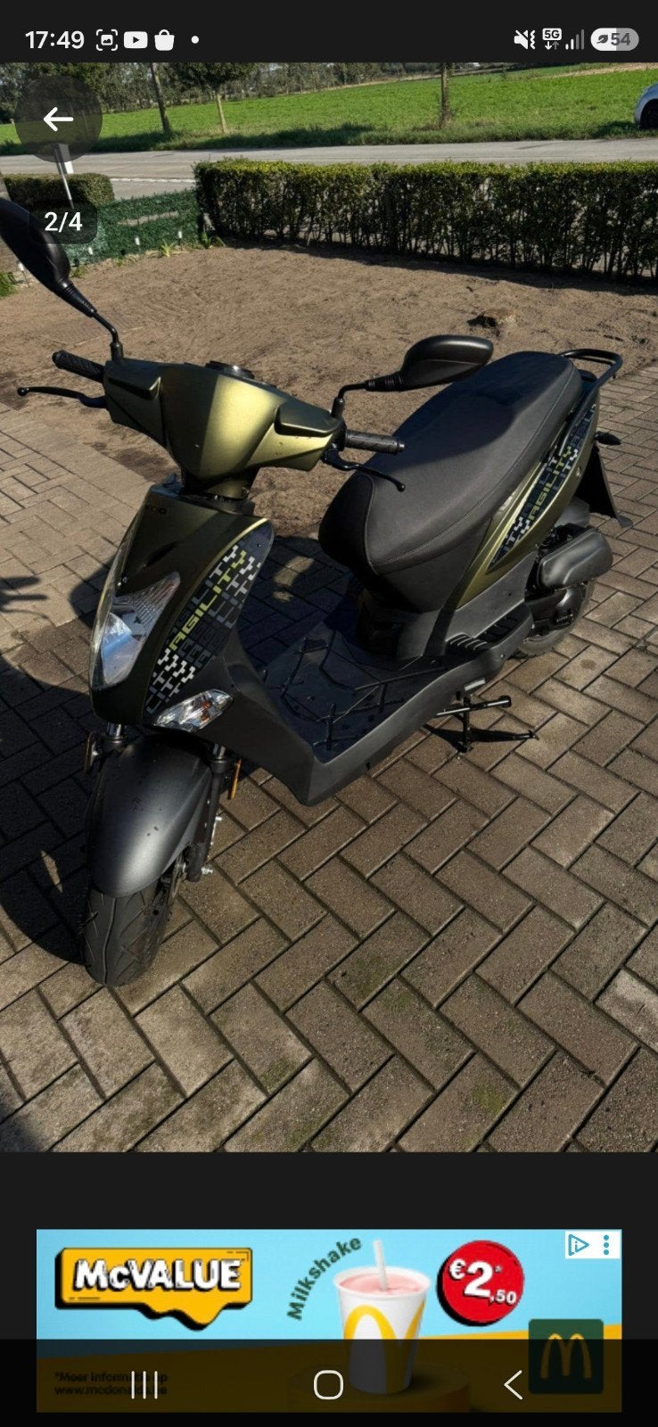 Kymco Agility 50cc Classe A – Super état (1 an / 6000 km), Ophalen, Klasse A (25 km/u), Zo goed als nieuw, Agility