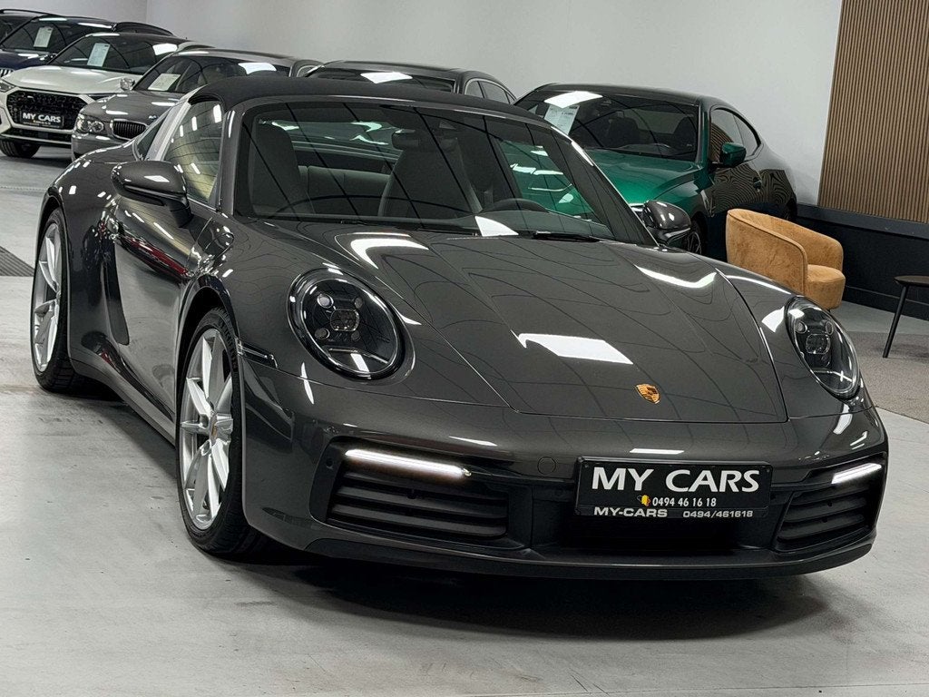 Porsche 911 Targa 4 3.0 Turbo 385 Cv Agate Gris Inter. Tout, Auto's, Automaat, 4 zetels, Bi-Xenon koplampen, Gebruikt